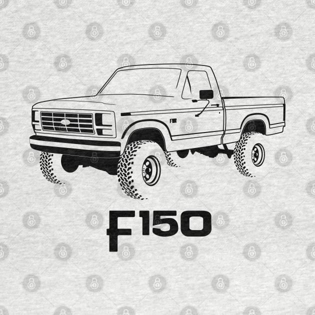 1980-1986 F150 Black Print by The OBS Apparel